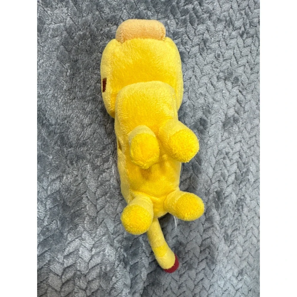 Minecraft Ocelot Plush Jazwares 2014 Yellow Pixelated Stuffed Animal Toy 10 inch